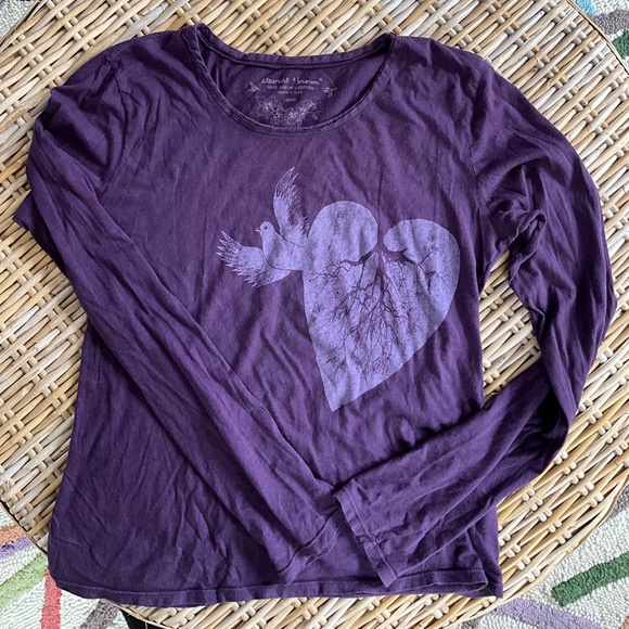 Stewart + Brown organic cotton long sleeve tee shirt - Picture 1 of 4